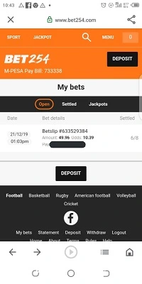 Casino games section